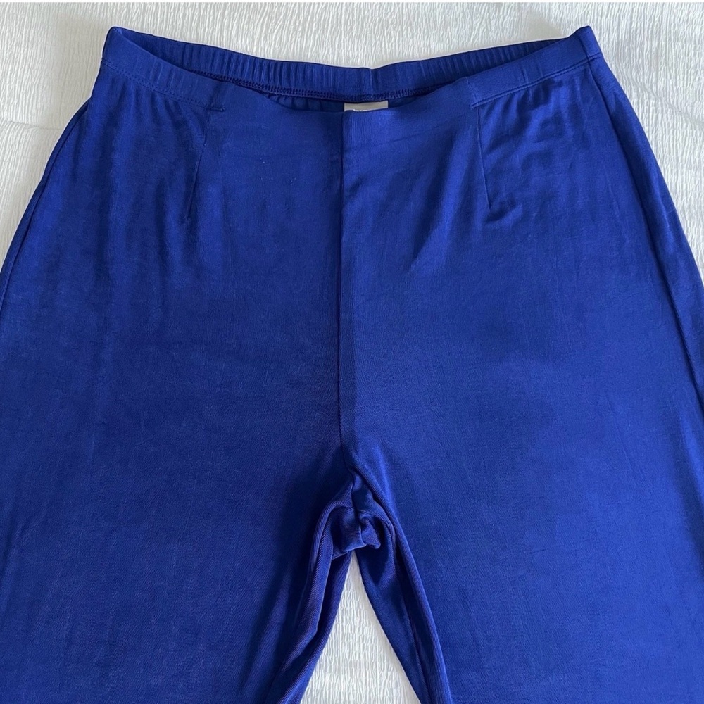 Chicos Travelers Slinky 3 R XL Royal Blue Pants Beautiful! - Picture 2 of 3